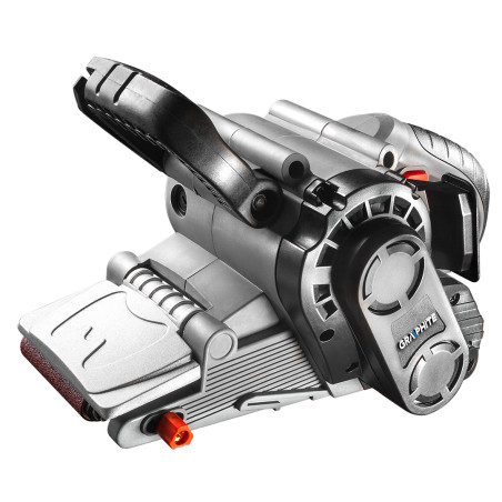 Slipmaskin 800W, oändlig rem 75 x 457 mm, väska