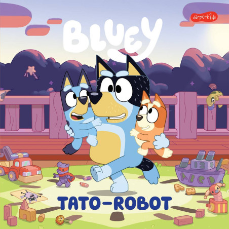 Boken Bluey. Pappa-robot. Min läsning.
