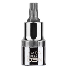 Ändstycke Spline på fästet 1/2', M8 x 55 mm