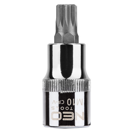 Ändstycket Spline på fästet 1/2', M10 x 55 mm