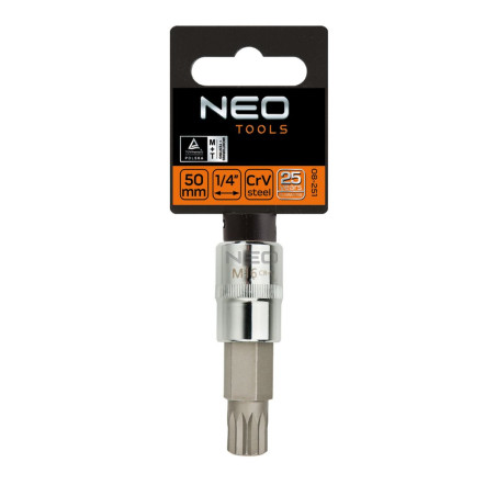 Ändstycket Spline på fästet 1/2', M10 x 55 mm