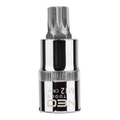 Ändstycke Spline på hylsan 1/2', M12 x 55 mm