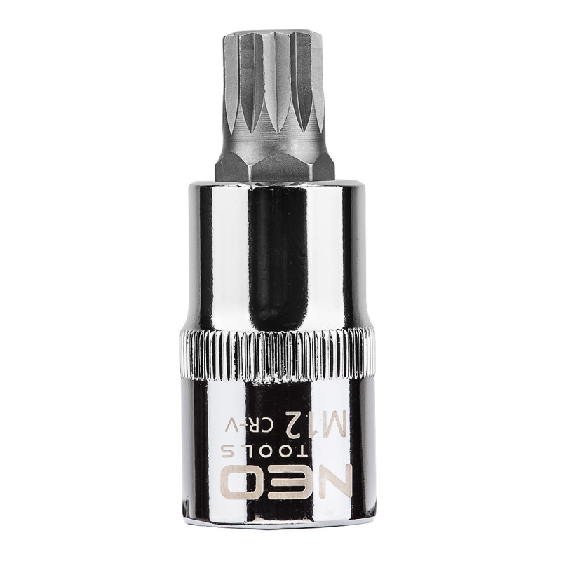 Ändstycke Spline på hylsan 1/2', M12 x 55 mm