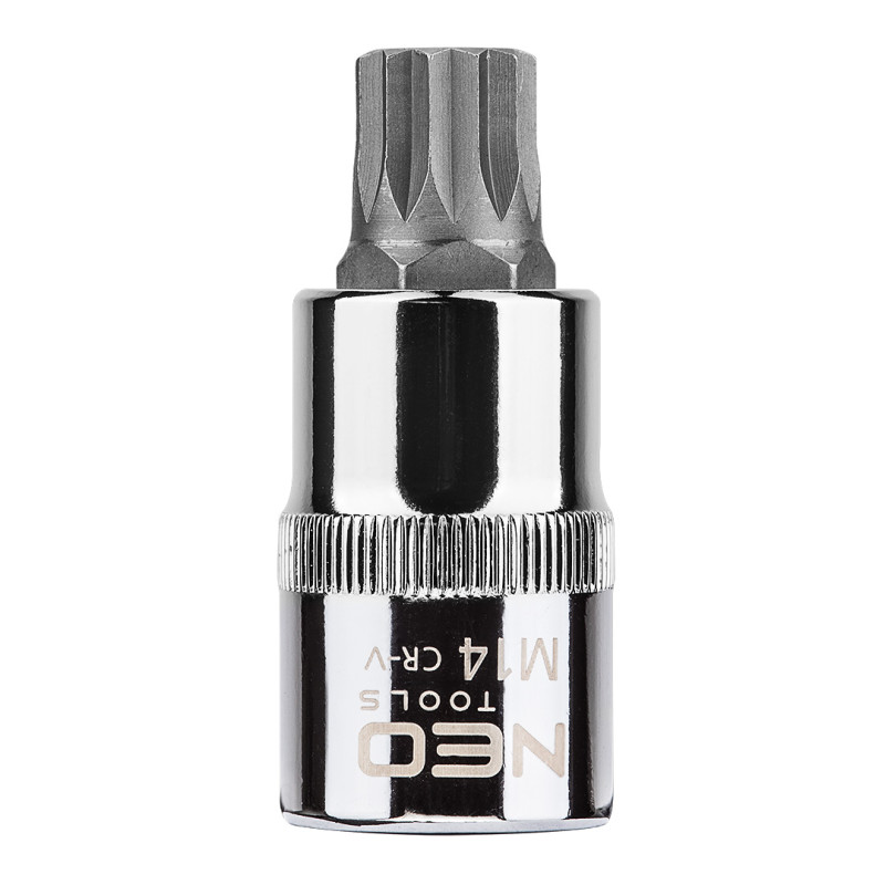 Ändstycke Spline på hylsan 1/2', M14 x 55 mm