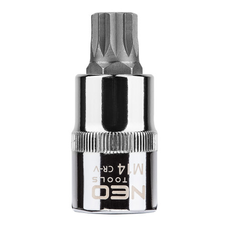 Ändstycke Spline på hylsan 1/2', M14 x 55 mm