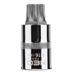 Ändstycke Spline på fästet 1/2', M16 x 55 mm