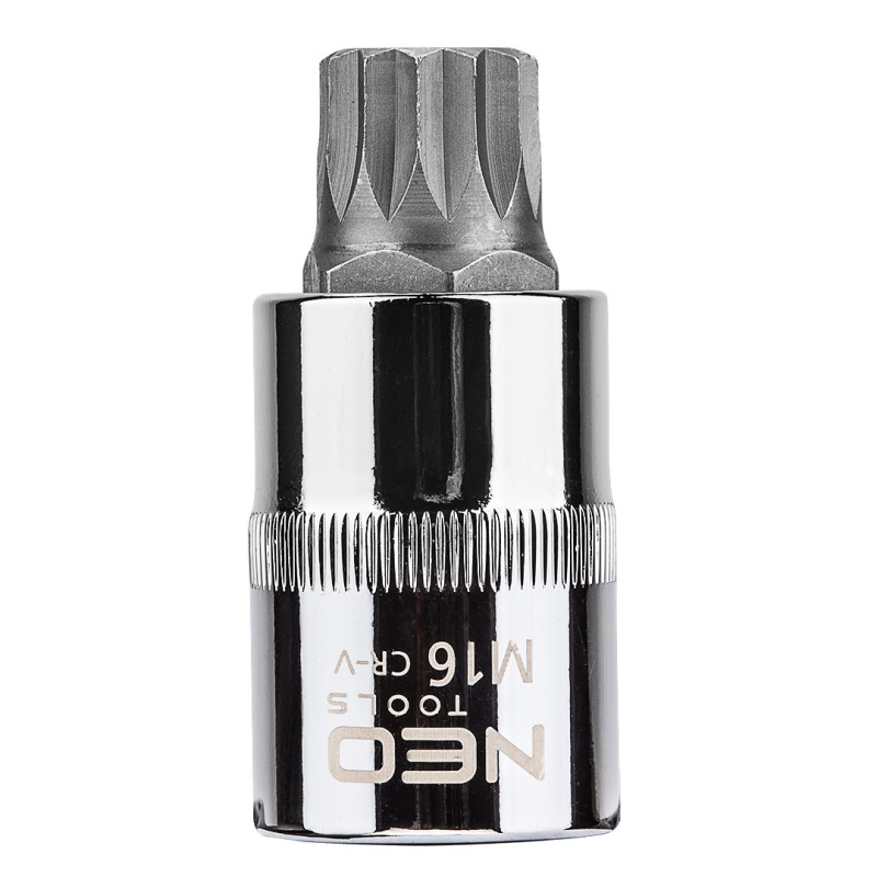 Ändstycke Spline på fästet 1/2', M16 x 55 mm