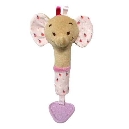 Leksak med ljud - rosa elefant 17 cm | HandlaSmidigt.se