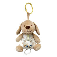 Speldosa hund beige 18 cm