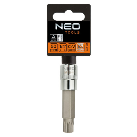 Ändstycke Spline på hylsan 1/2', M14 x 100 mm