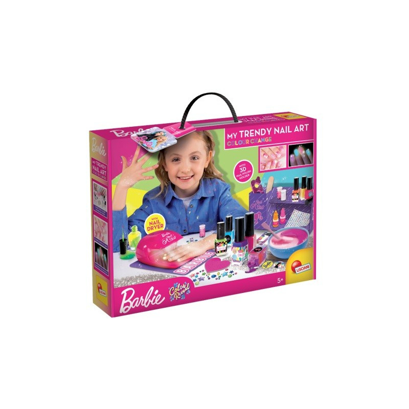 En trendig Barbie-manikyrlampa set