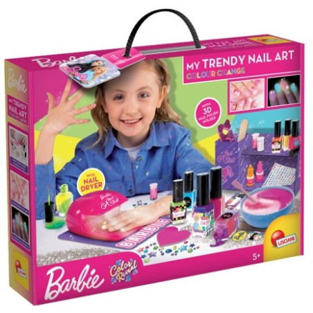 En trendig Barbie-manikyrlampa set