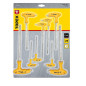 Torx-nycklar av typ 'T' T10-T50, set med 9 stycken.