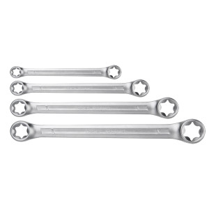 Klucze oczkowe Torx T6-T24, zestaw 4 szt.