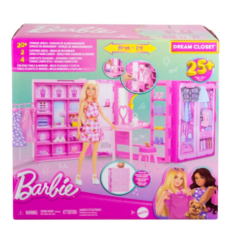 Drömgarderob för Barbie-dockan med kläder