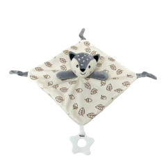 Kramig mjukis, krämig räv, 25x25 cm.