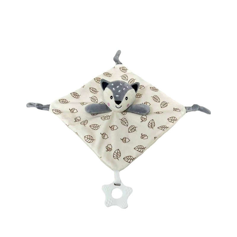 Kramig mjukis, krämig räv, 25x25 cm.