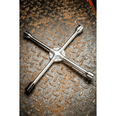 Nyckel för korsfäste hjul, förstärkt, 17 x 19 x 22 x 1/2' mm