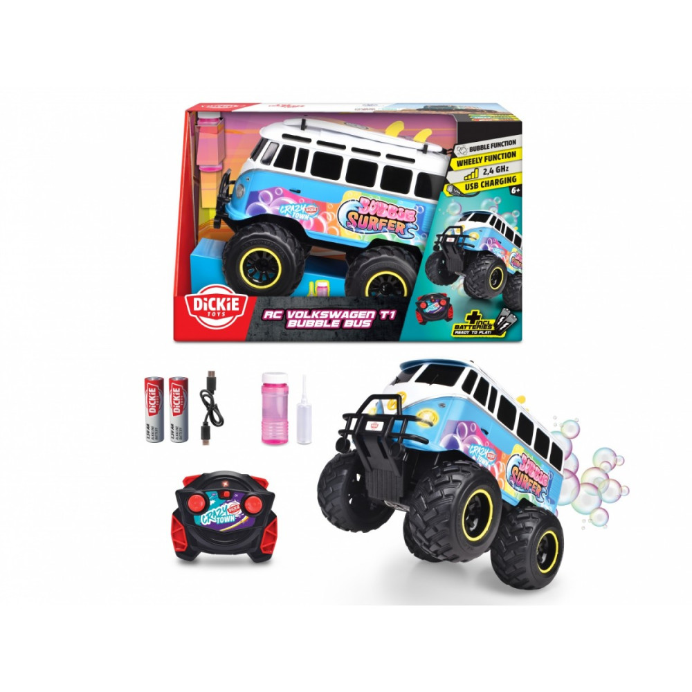 Fordon rc volkswagen t1 bubble bus, 30 cm