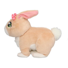 Interaktiv maskot kanin Tusi med rosett