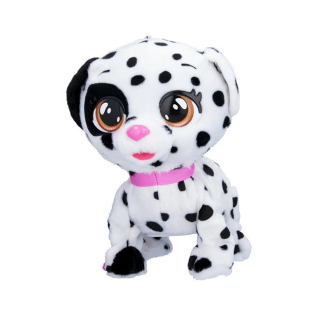 Interaktiv maskot Cry Babies, dalmatinerhund möter