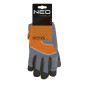 Arbetshandskar, syntetiskt läder, PVC-insatser, 10 tum.