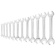 Dubbeländade skiftnycklar 6-32 mm, set med 12 stycken.