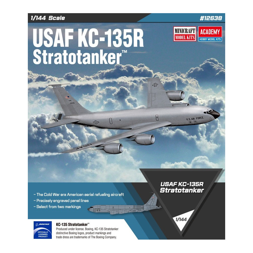Modell i plast av USAF KC-135R Stratotanker 1:144