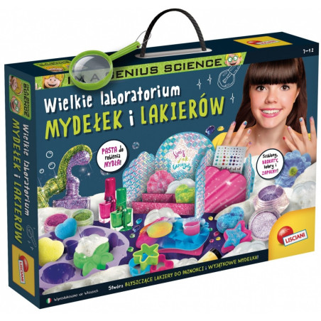 Vetenskaplig uppsättning jag är ett geni - stort laboratorium för tvålar