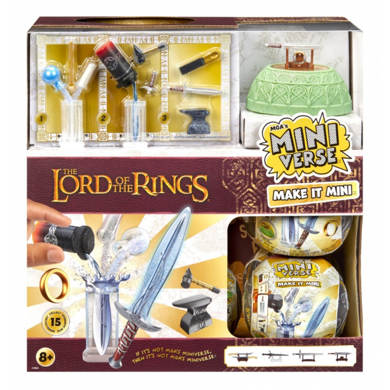 Set med minivers mini Lord of the Rings-figurer överraskningsboll.