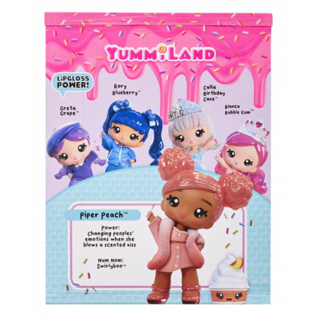 Dockan Yummiland stor läppglans husdjur, Piper Peach