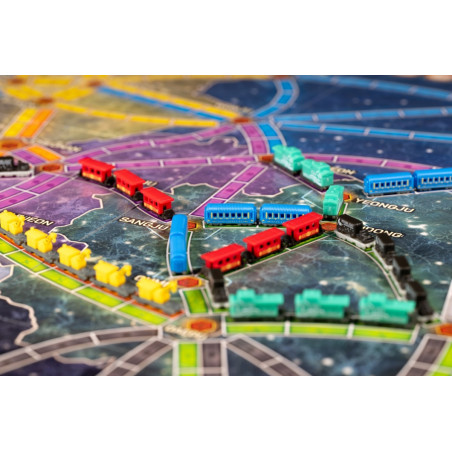 Tillägg till spelet Ticket to Ride - exklusiv tågsats - blå