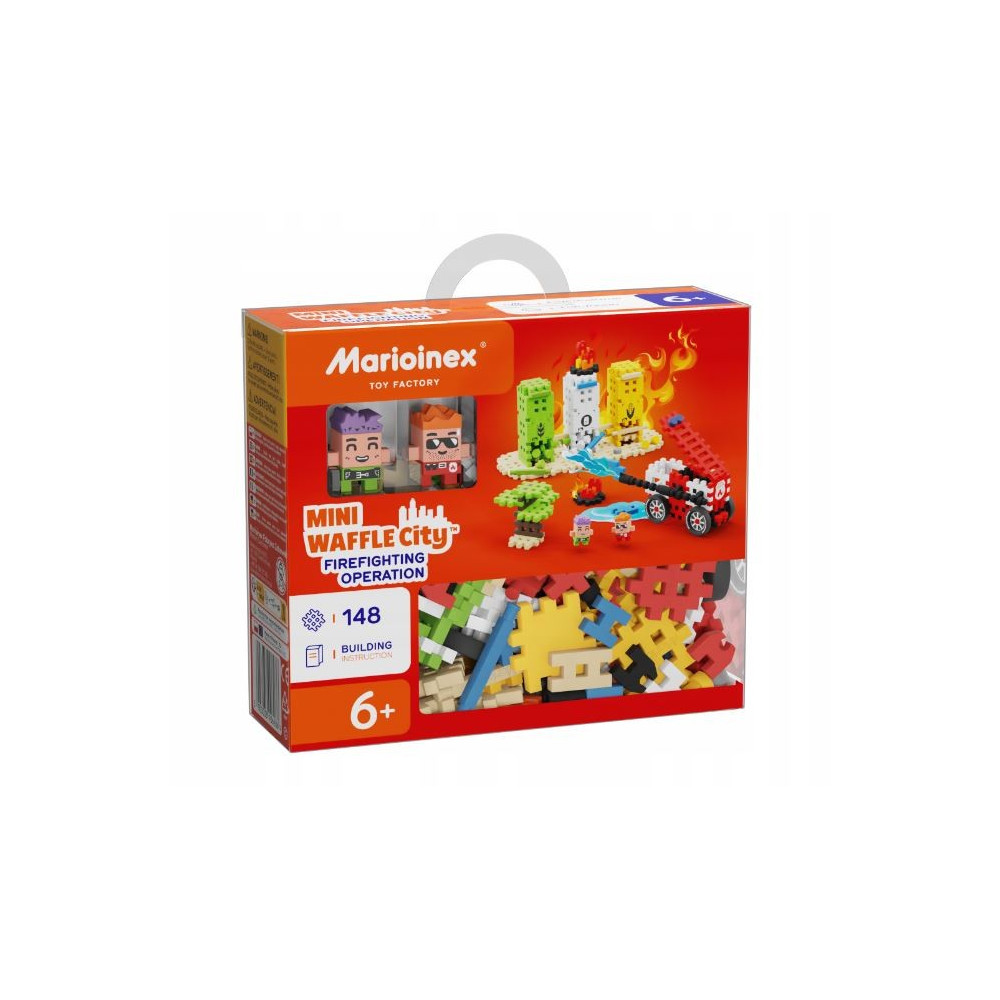 Våffelklossar mini - brandmansaktion 148 delar
