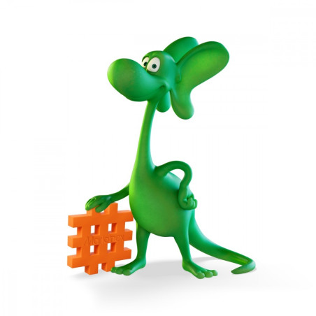 Mini våffelklossar - diplodokus och scen med 148 delar