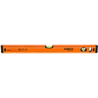 Poziomnica aluminiowa 60 cm, 2 libelle