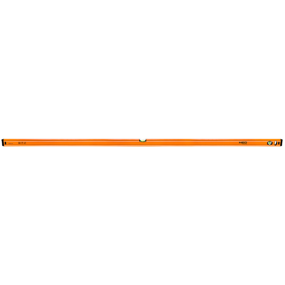 Vattenpass av aluminium, 200 cm, 2 libeller Vattenpass av aluminium, 200 cm, 2 libeller