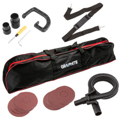 Slipmaskin för gips 600W, skiva 225 mm, påse