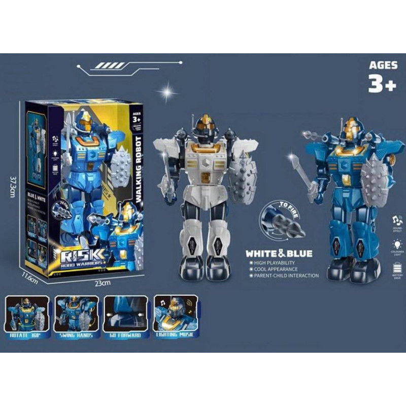 Robot på batteri musik, ljus