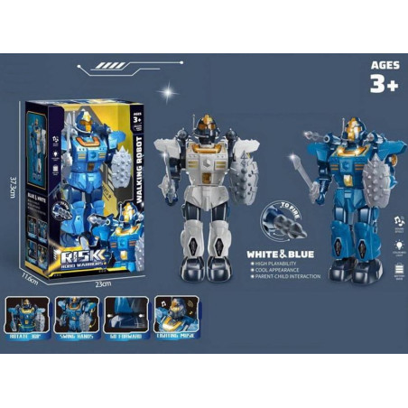 Robot på batteri musik, ljus