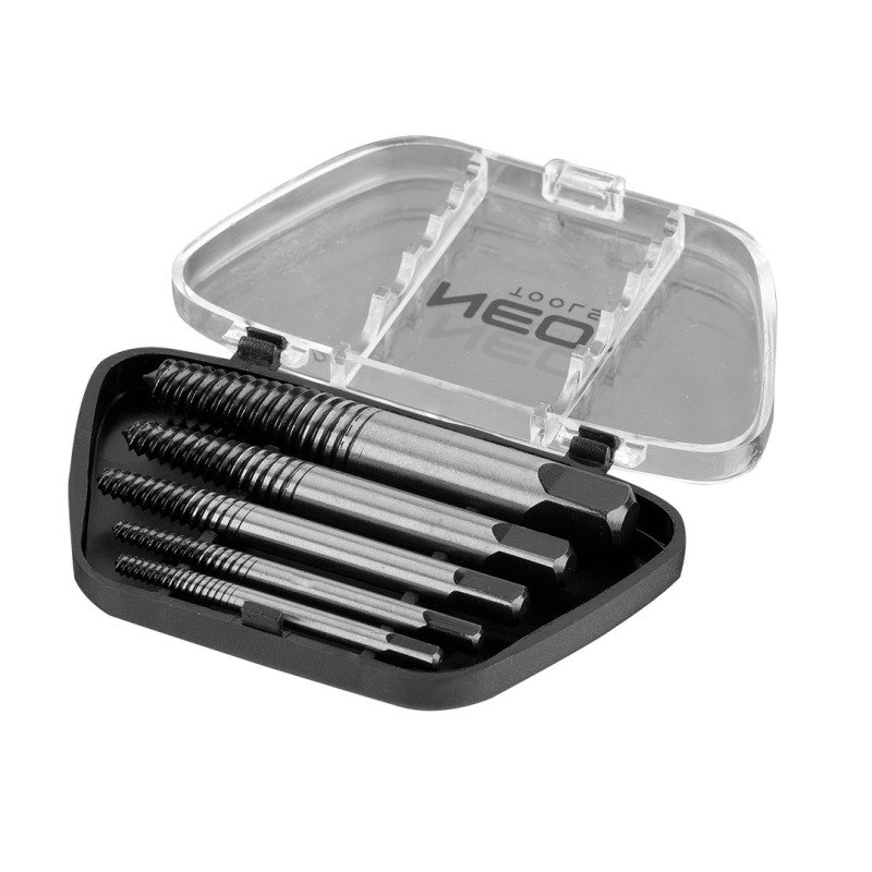 Skruvmejslar för avbrutna skruvar, set med 5 stycken.