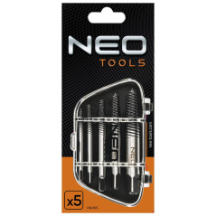 Skruvmejslar för avbrutna skruvar, set med 5 stycken.