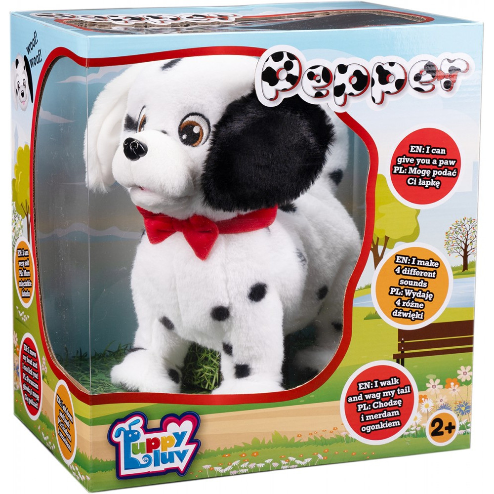 Interaktiv maskot valp luv dalmatisk valp pepper Interaktiv maskot valp luv dalmatisk valp pepper