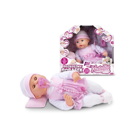 Dockan Natalia, en bedårande liten bebis.