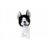 Interaktiv maskot hund som går i koppel