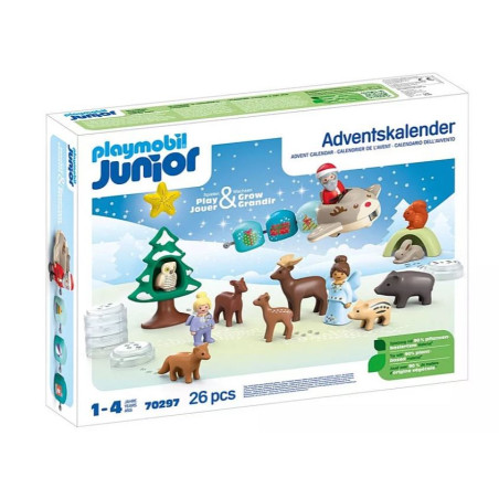 Set med figurer junior 70297 Snöig jul - adventskalender