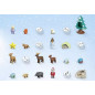 Set med figurer junior 70297 Snöig jul - adventskalender