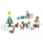 Set med figurer junior 70297 Snöig jul - adventskalender