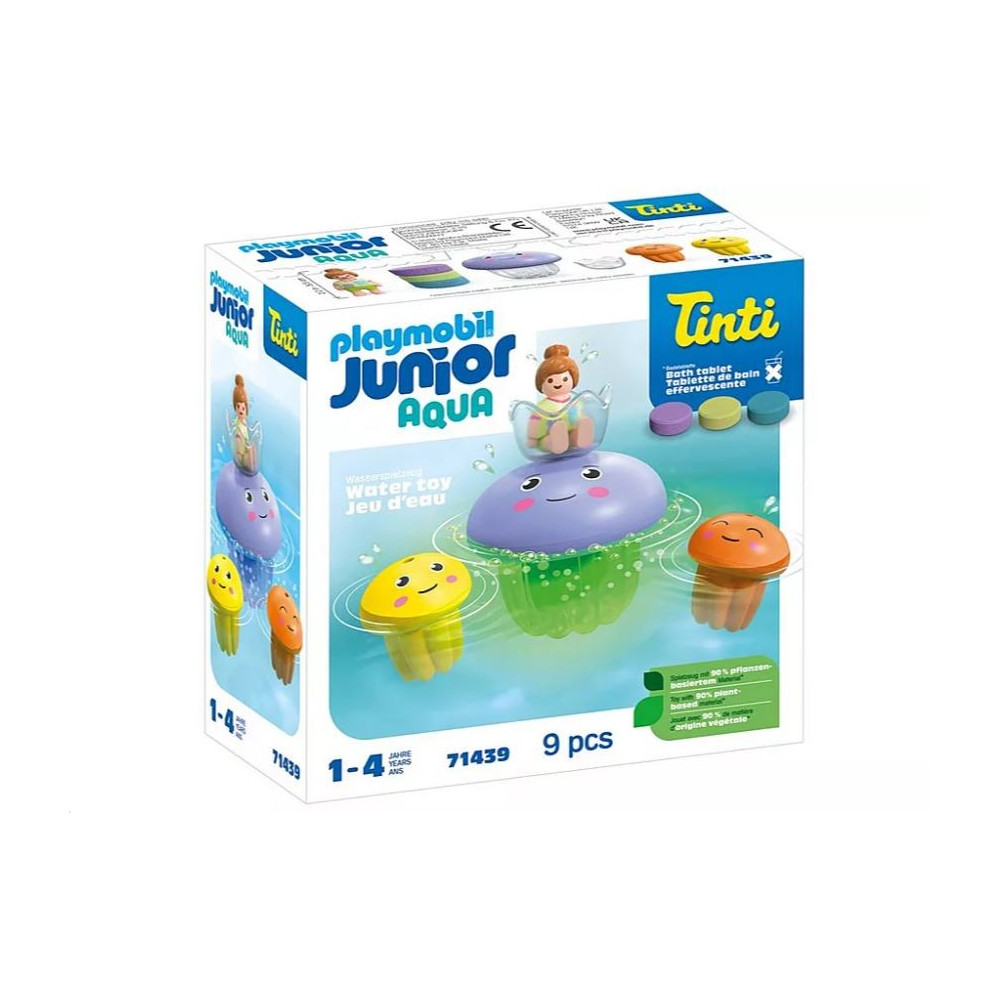 Set med junior aqua 71439 familj av färgglada maneter