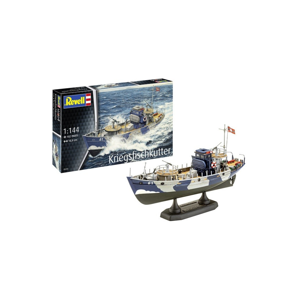 Modell av plastfartyget KFK Kriegsfischkutter 1144