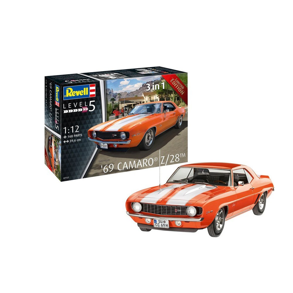 Modell av plast 69 chevy camaro 112